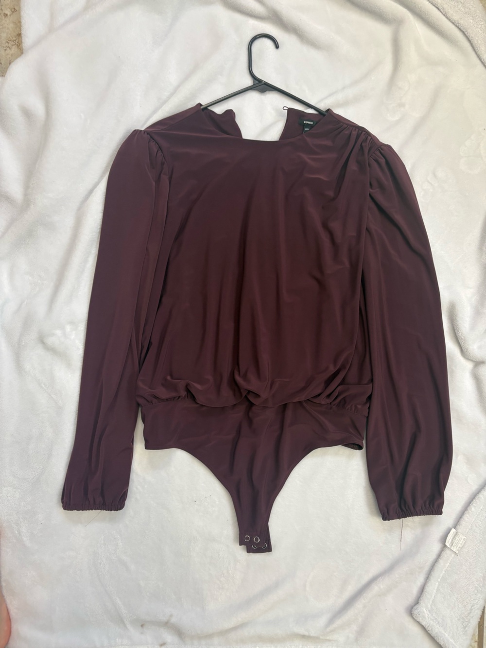 Express Women's Plum Long Sleeve Top